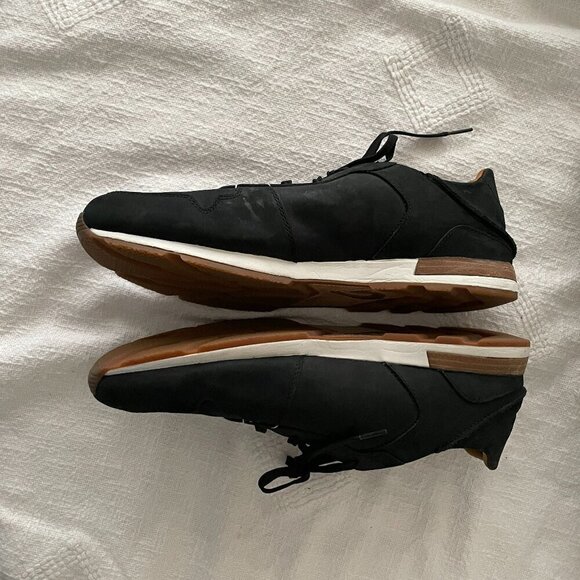 Men's Olukai Huaka'I Li Black Nubuck Leather Shoes, Size 12 - Picture 5 of 14